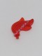 Деталь Аналог Совместимый С Лего Перо / Огонь / Вода Цвет Прозрачно-Красный