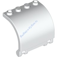 Деталь Лего Петля Панель 3 х 4 х 3 Изогнутая Цвет Белый