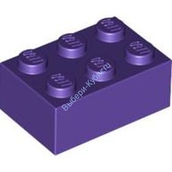 Деталь Лего Кубик 2 х 3 Цвет Темно-Фиолетовый