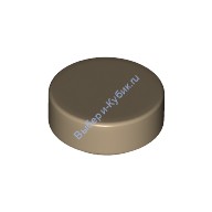 Деталь Лего Плитка Круглая 1 х 1 Цвет Темно-Песочный