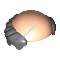 Деталь Лего Парик Мужской Цвет Светло-Телесный