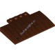 Деталь Лего Скос Изогнутый 5 х 8 х 2/3 с Рисунком Цвет Коричневый