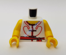 Деталь Лего Торс С Рисунком Цвет Белый