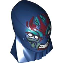 Деталь Лего Голова Модифицированная Крупной Фигурки Супер Героев Цвет Темно-Синий