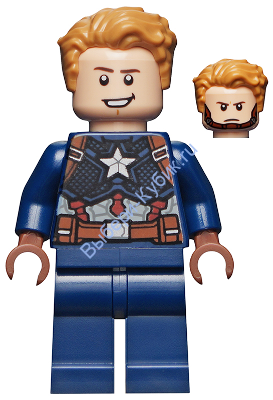 Минифигурка Лего Супер Хироус Марвел Мстители Капитан Америка