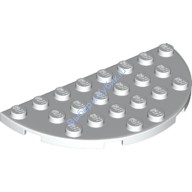 Деталь Лего Пластина Полукруг 4 х 8 Цвет Белый