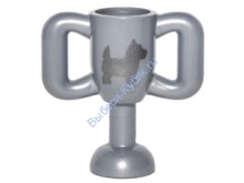 Деталь Лего Призовой Кубок Малый Ссобакой Цвет Перламутрово-Светло-Серый