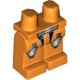 Деталь Лего Ноги С Рисунком Цвет Оранжевый