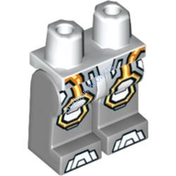 Деталь Лего Ноги С Рисунком Цвет Белый