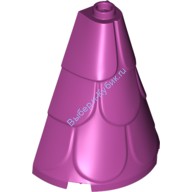 Деталь Лего Крыша Башни 2 х 4 х 6 Полуконус С Черепицей Цвет Маджента