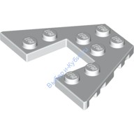 Деталь Лего Клин Пластина 4 х 6 Цвет Белый