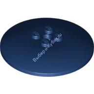 Деталь Лего Тарелка 6 х 6 Перевернутая - Закрытые Штырьки Цвет Темно-Синий