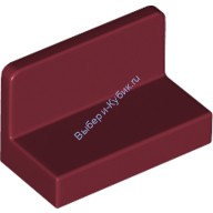 Деталь Лего Панель 1 х 2 х 1 С Закругленными Углами Цвет Темно-Красный