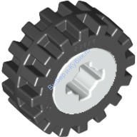 Деталь Лего Диск 8 Мм D х 6 Мм С Шина Офсет Гусеница Малая - С Полосой Вокруг Центра Гусеницы Цвет Белый