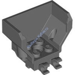 Деталь Лего Кокпит 4 x 2 x 3 Цвет Темно-Серый