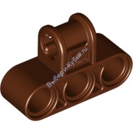 Деталь Лего Техник Коннектор Перпендикулярный Тройной Цвет Коричневый