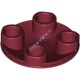 Деталь Лего Пластина Круглая 2 х 2 С Округлым Дном Цвет Темно-Красный
