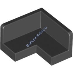 Деталь Лего Панель 2 х 2 х 1 Угол Цвет Черный