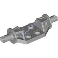 Деталь Лего Пластина 2 х 2 С Держателями Для Колес Широкая - Пины Цвет Светло-Серый