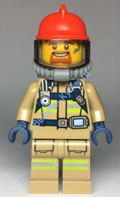 Минифигурка Лего Сити Пожарный