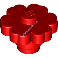 Деталь Лего Цветок 2 Х 2 Округлый - Сплошной Стержень Цвет Красный