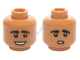 Деталь Лего Голова Минифигурки Двусторонняя Цвет Карамельный