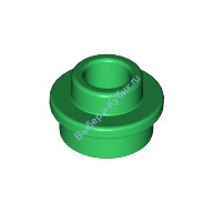 Деталь Лего Пластина Круглая 1 х 1 С Открытым Штырьком Цвет Зеленый