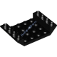 Деталь Лего Скос Перевернутый 45 6 х 4 Двойной С 4 х 4 Вырезом И 3 Отверстиями Цвет Черный