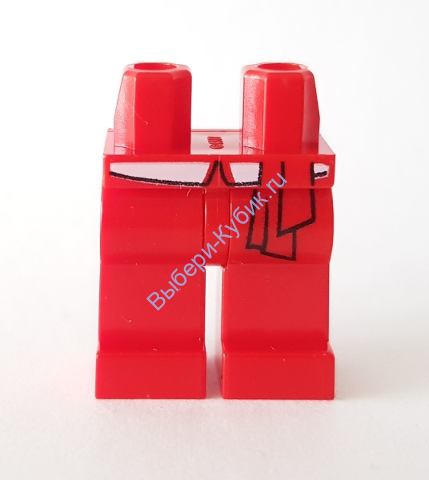 Деталь Лего Ноги С Рисунком Цвет Красный