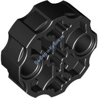 Деталь Лего Техник Барабан Оружия С 2 Отверстиями Под Пин И 3 Под Ось Цвет Черный