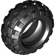 Деталь Лего Шина 56 х 26 Баллон Цвет Черный