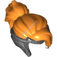 Деталь Лего Парик Цвет Перламутрово-Темно-Серый