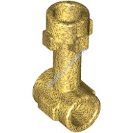 Деталь Лего Стержень 1L Со Шляпкой Сверху И Двумя Шляпками Снизу Цвет Перламутрово-Золотой