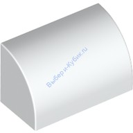 Деталь Лего Кубик Модифицированный 1 х 2 х 1 Без Штырьков С Закругленным Верхом Цвет Белый