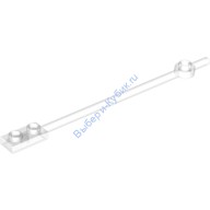 Деталь Лего Стержень 12L С Пластиной 1 х 2 На Одном Конце И Круглой Пластиной 1 х 1 На Другом Цвет Прозрачный