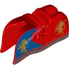 Деталь Лего Накидка Для Лошади С Рисунком Цвет Красный