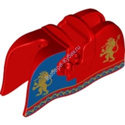 Деталь Лего Накидка Для Лошади С Рисунком Цвет Красный