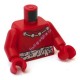 Деталь Лего Торс С Рисунком Цвет Красный