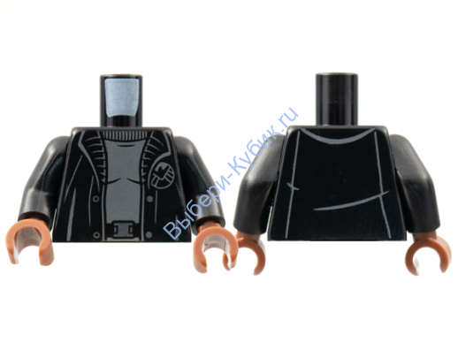 Деталь Лего Торс С Рисунком Цвет Черный