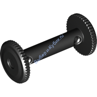 Деталь Лего Катушка для шнура 2 х 4 х 2 Цвет Черный