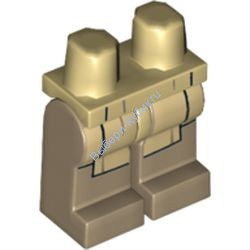 Деталь Лего Ноги С Рисунком Цвет Песочный