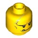 Деталь Лего Голова Минифигурки Двухсторонняя Цвет Желтый