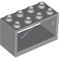 Деталь Лего Крепление под Катушку 2 х 4 х 2 Цвет Светло-Серый