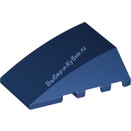Деталь Лего Клин 4 х 4 Без Штырьков Цвет Темно-Синий