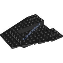 Деталь Лего База Транспорта Деталь Лего База Транспорта 12 x 12 x 1 1/3  С Углубленным Центром 8 x 4  И 8 Отверстиями Цвет Черный