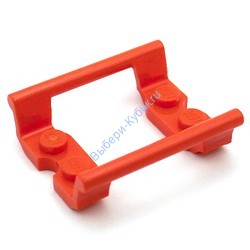 Деталь Лего Рельсы Для Горок Цвет Красно-Оранжевый
