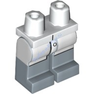 Деталь Лего Бедра И Ноги С Рисунком Цвет Белый