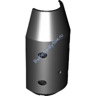 Деталь Лего Половина Барабана Для Бетономешалки 3 х 6 х 10 Цвет Черный