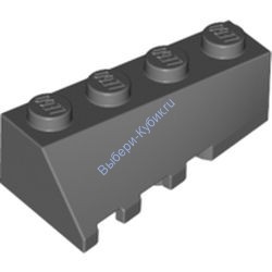 Деталь Лего Клин 4 х 2 Скошенный Правый Цвет Темно-Серый