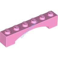 Деталь Лего Арка 1 х 6 Приподнятая Цвет Ярко-Розовый